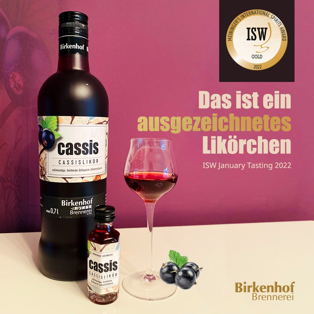CASSISLIKÖR erhält GOLD