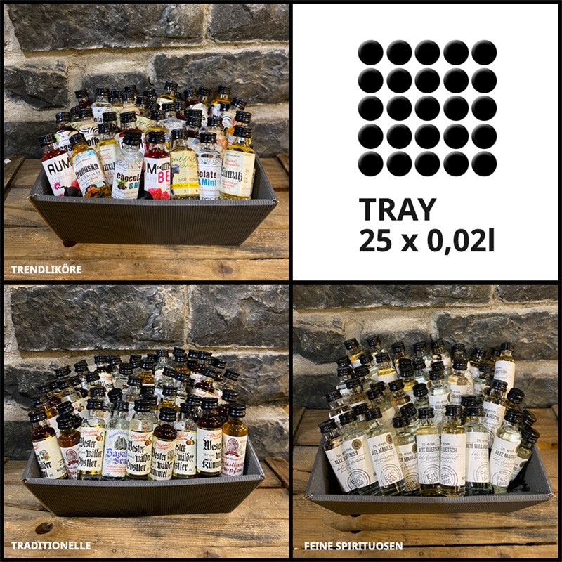 25er-Miniaturen-Trays im Online-Shop