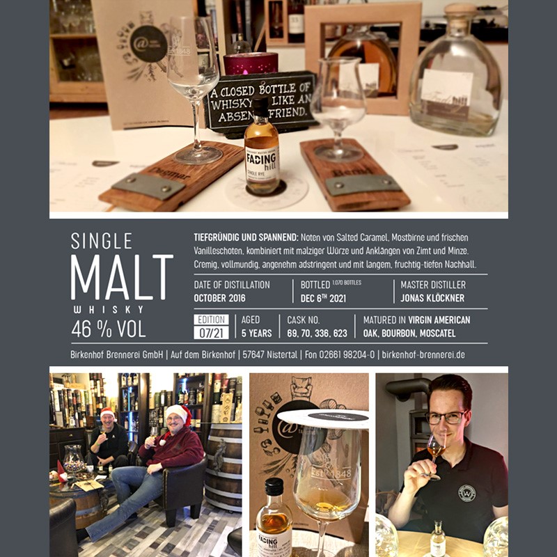 Pre-Tasting des neuen Fading Hill Single Malt Whiskys
